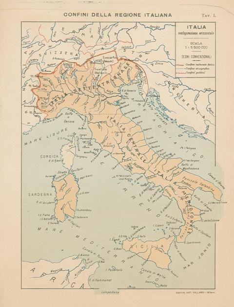 Confini della regione Italia