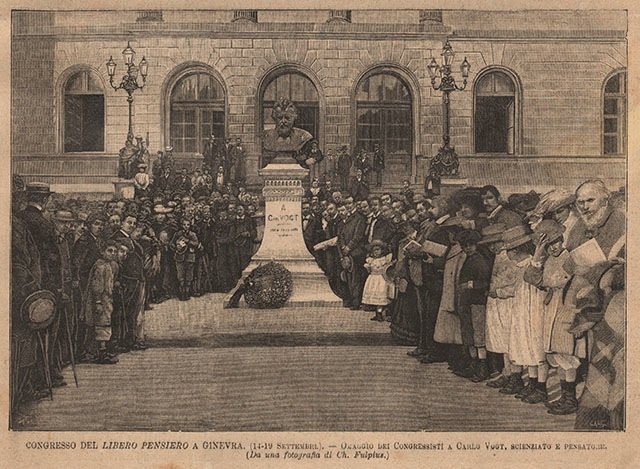 Congresso del Libero Pensiero a Ginevra - Omaggio dei Congressisti …