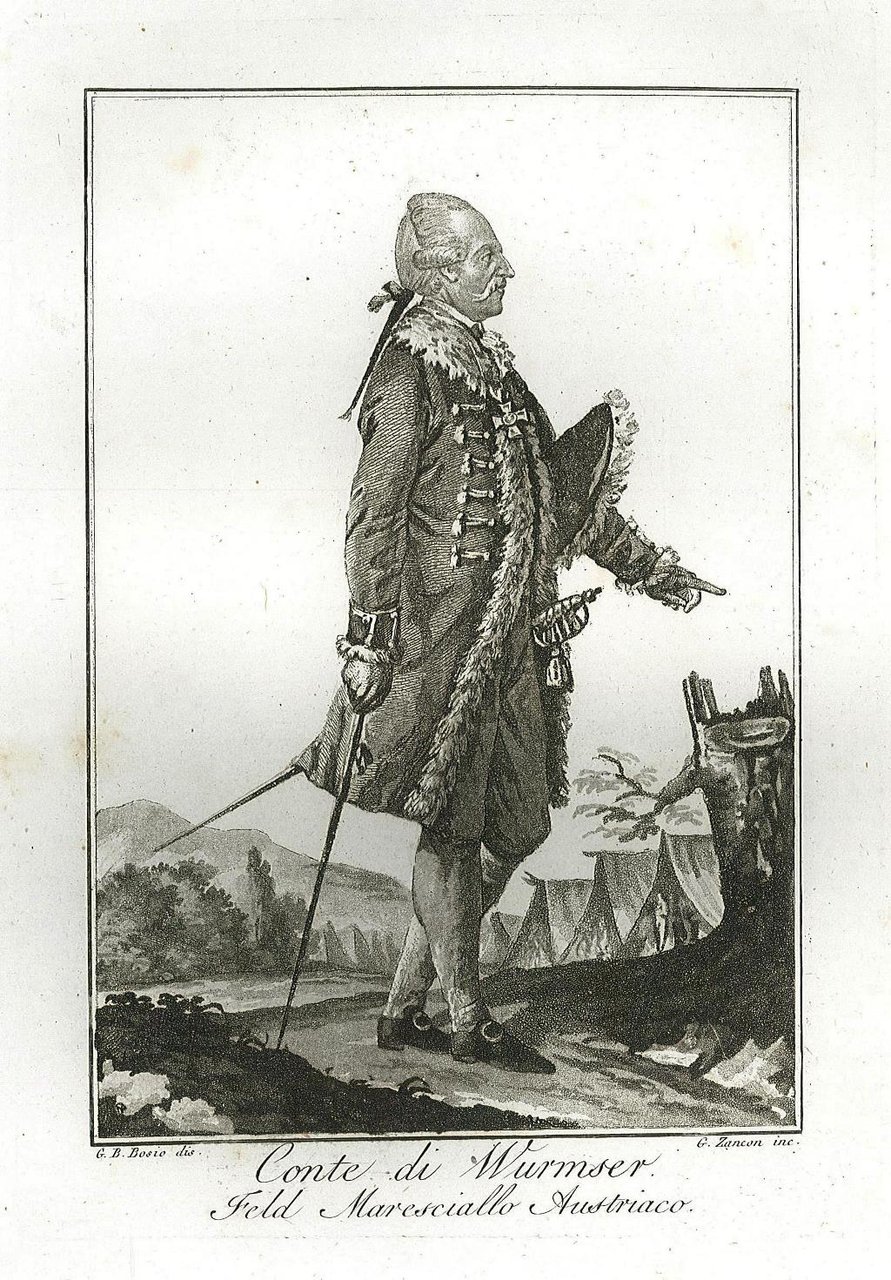 Conte di Wurmser Feld Maresciallo Austriaco