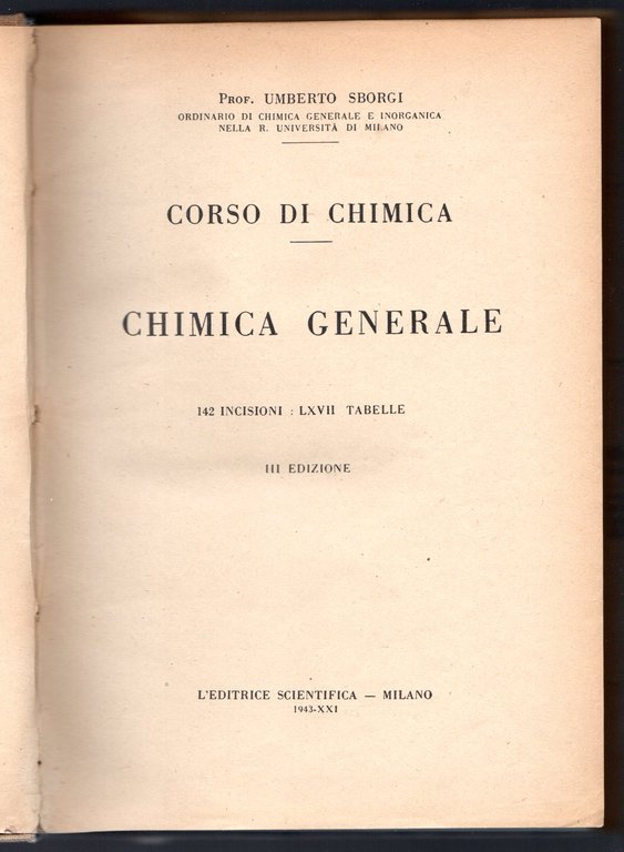 Corsi di chimica. Chimica Generale