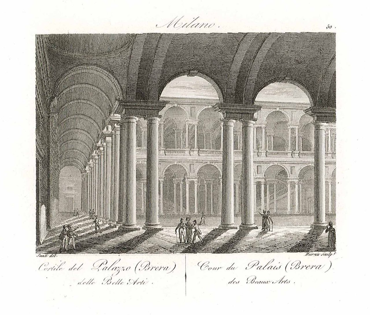 Cortile del Palazzo (Brera) delle Belle Arti