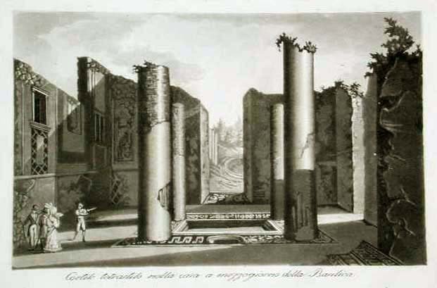 Cortile tetrastilo nella casa a mezzogiorno della Basilica