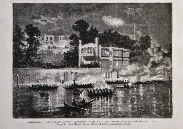Costantinopoli / Arrivo di Lord Dufferin, ambasciatore inglese, e della …