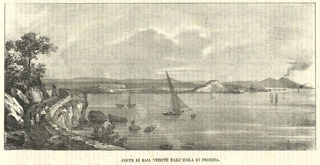 Coste di Baia vedute dall'isola di Procida