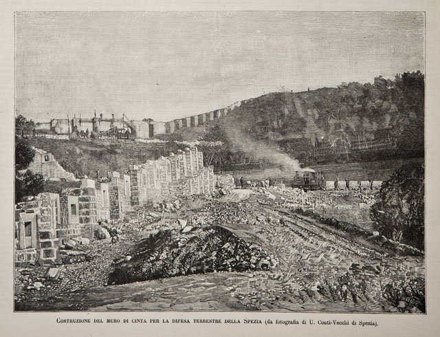 Costruzione del muro di cinta per la difesa terrestre della …