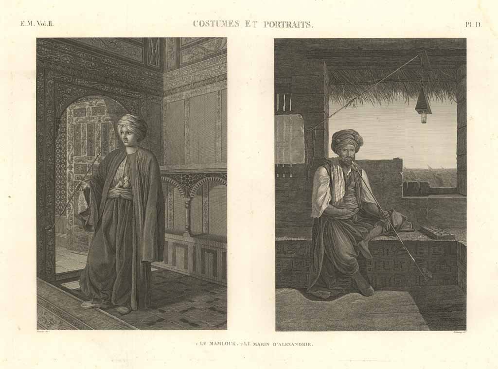 Costumes et portraits - Le mamlouk - Le marin d'Alexandrie