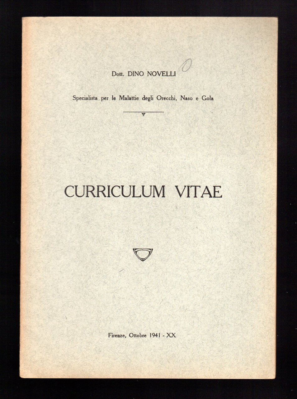 Curriculum vitae dott. Dino Novelli specialista per malattie degli orecchi, …