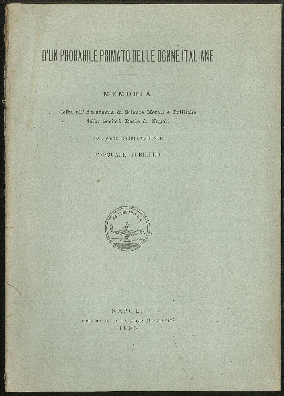 D'un probabile primato delle donne italiane