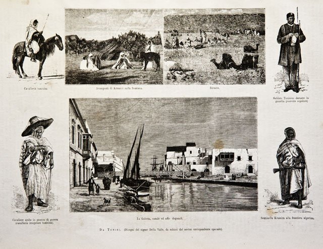 Da Tunisi / Cavalleria tunisina / Avamposti di Krumiri sulla …
