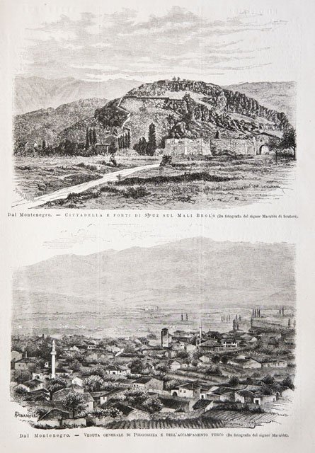 Dal Montenegro.- Cittadella e forti di Spuz sul Mali Brolo.- …