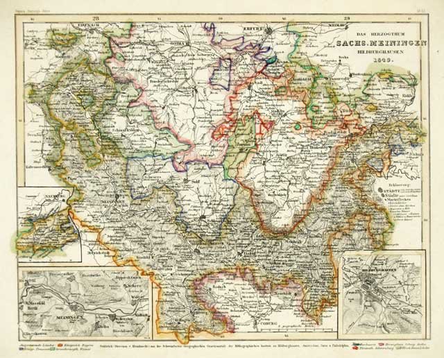 Das Herzogthum Sachs.Meiningen Hildburghausen 1849 | Immagine principale