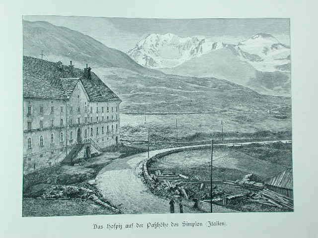 Das Hospiz auf der PassHohe des Simplon