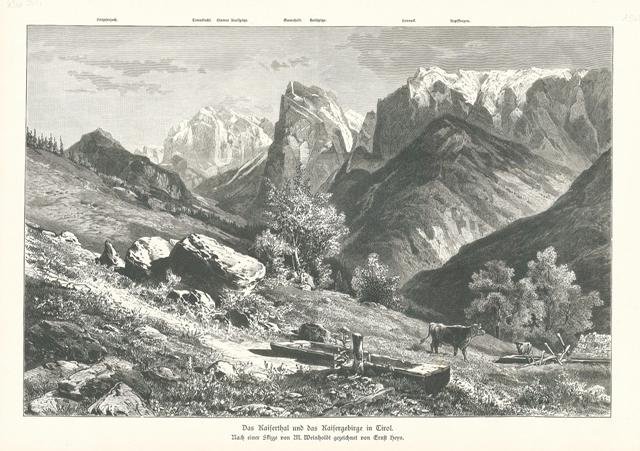 Das Kaiserthal und das Kaisergebirge in Tirol