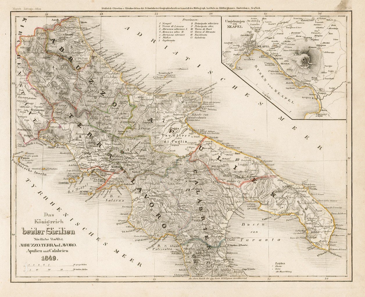 Das Konigreich beider Sicilien . Abruzzo, Terra di Lavoro, Apulien … | Immagine principale