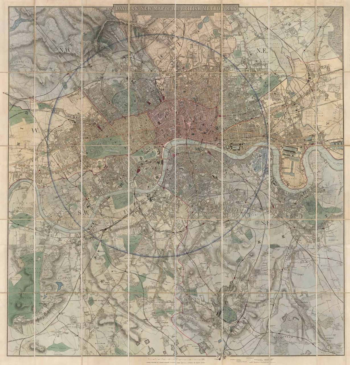 Davies's New Map of the British Metropolis, The Boundaries of …