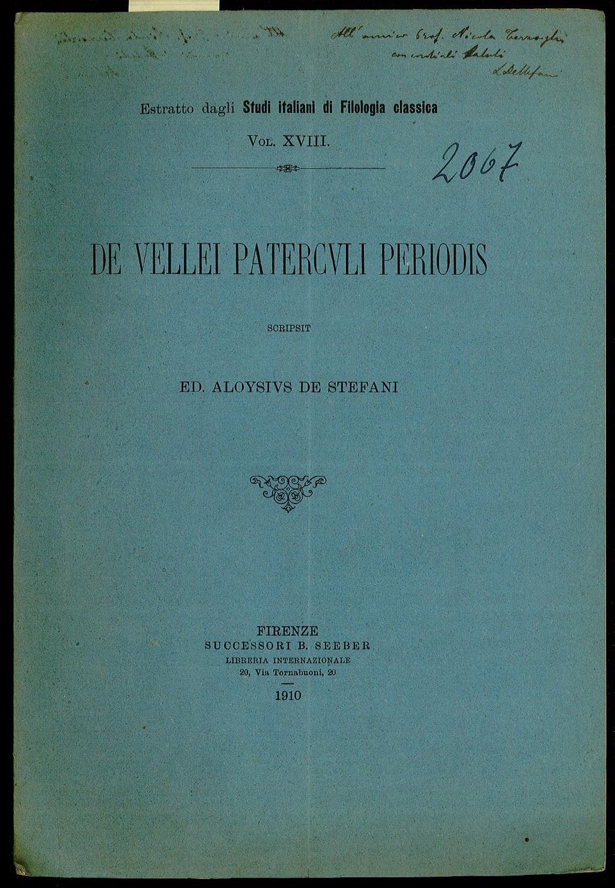 De Vellei Patercvli Periodis