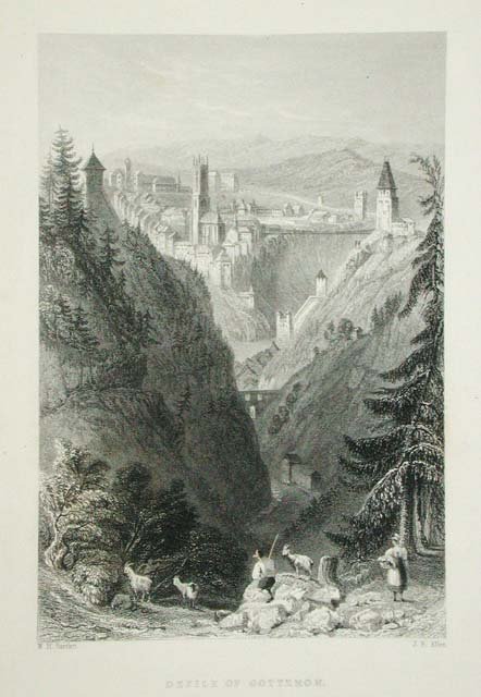 Defile of Gotteron./ (Near Freyburg, Canton Freyburg)
