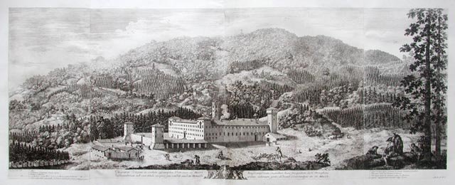 Deiparae Virgini in coelum . prospectum Sacri Monasteri Vallisumbrosae .