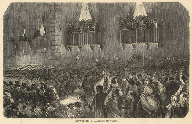Départ de la Garnison de Turin