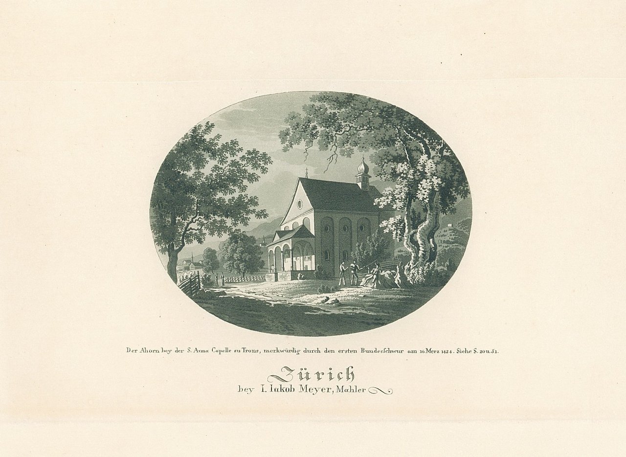 Der Ahorn bey der S.Anna Capelle zu Trons, merkwürdig durch … | Immagine principale