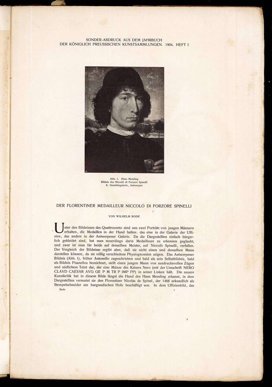 Der Florentier medailleur Niccolò di Forzore Spinelli