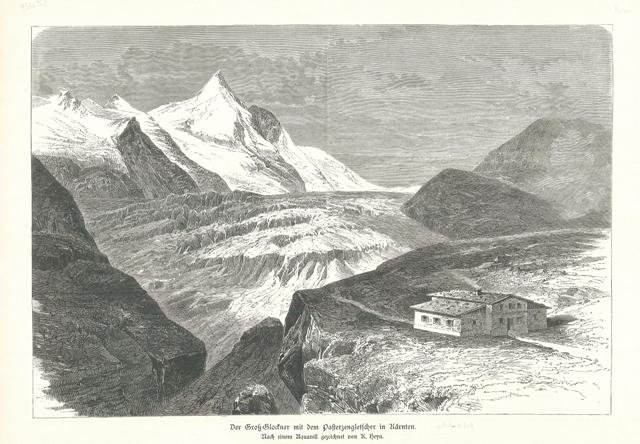 Der Gross=Glockner mit dem Pafterzengletscher in Karnten