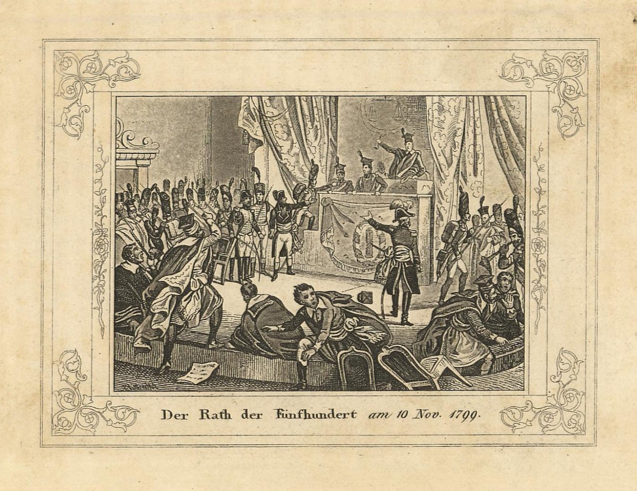 Der Rath der Funfhundert am 10 Nov. 1799