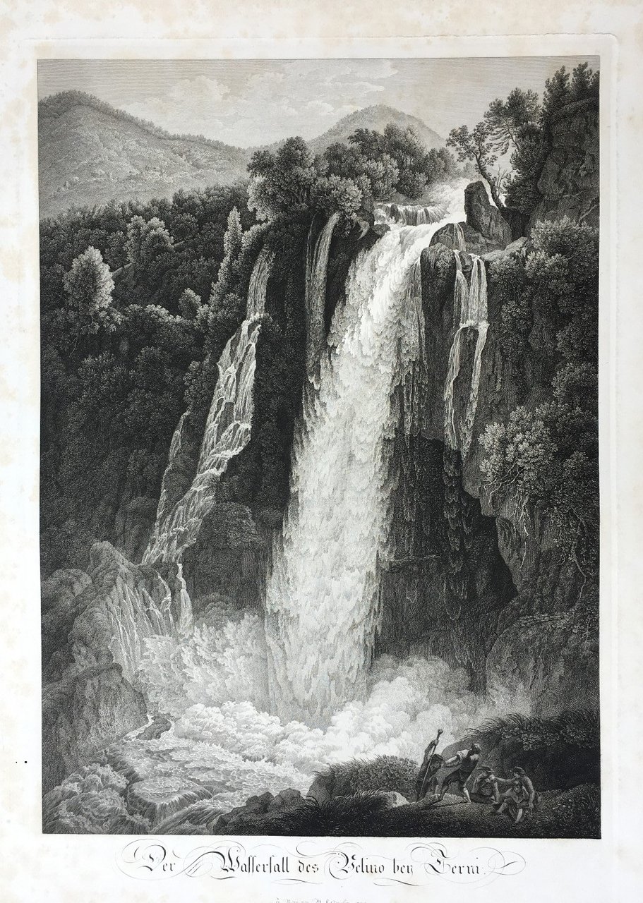 Der Wasserfall des Velino bey Terni