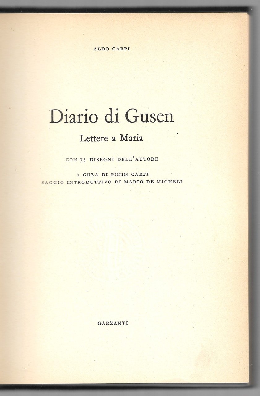 Diario di Gusen - Lettere a Maria