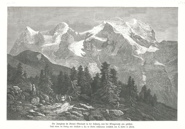 Die Jungfrau in Berner Oberland in der Schweiz, von der …