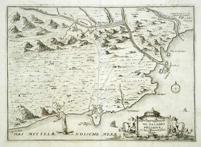 Die Lager Gegend von Palamos und Girone, .