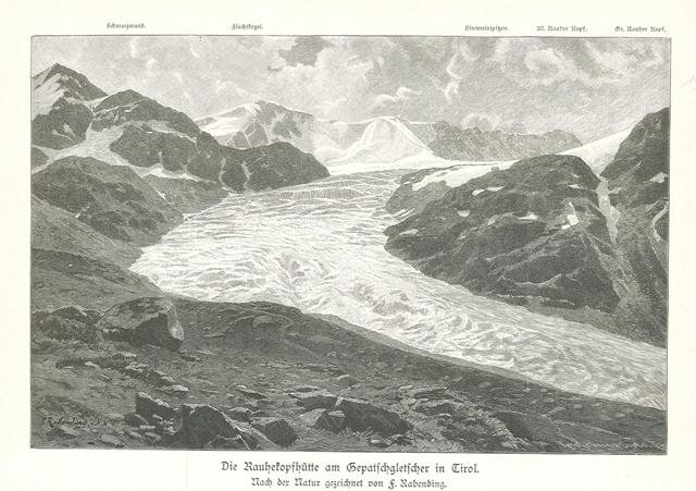 Die RauheKopshutte am Gepatschgletschwer in Tirol