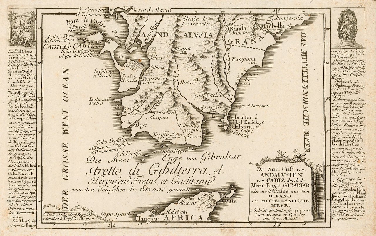 Die sud cust von Andalusien von Cadiz durch die Meer …