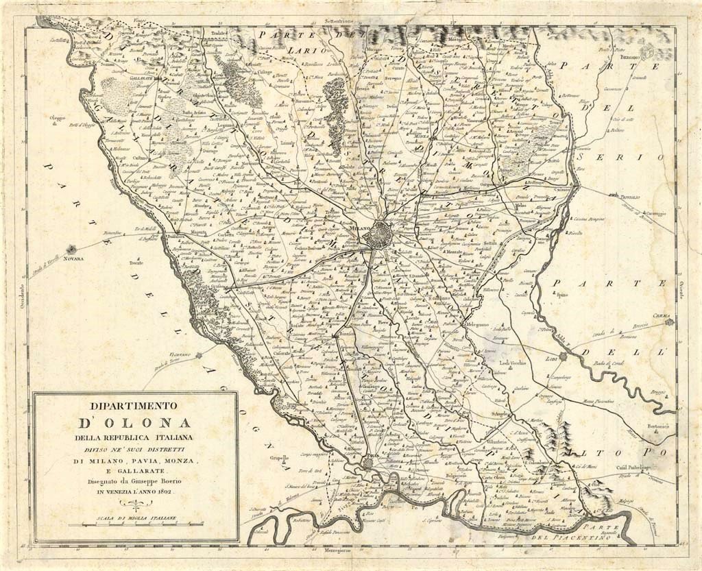 DIPARTIMENTO D’OLONA DELLA REPUBBLICA ITALIANA DIVISO NE’ SUOI DISTRETTI DI …