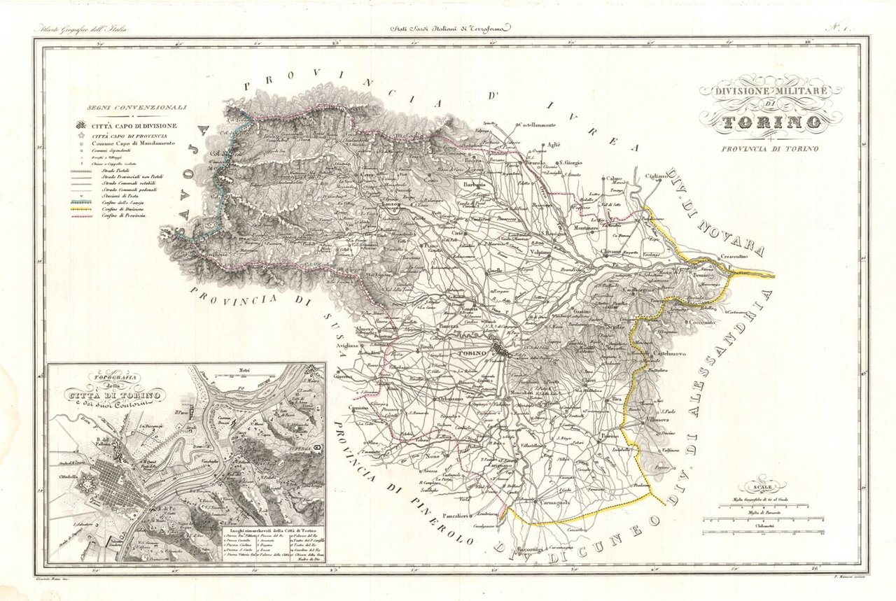 Divisione Militare di Torino. Provincia di Torino