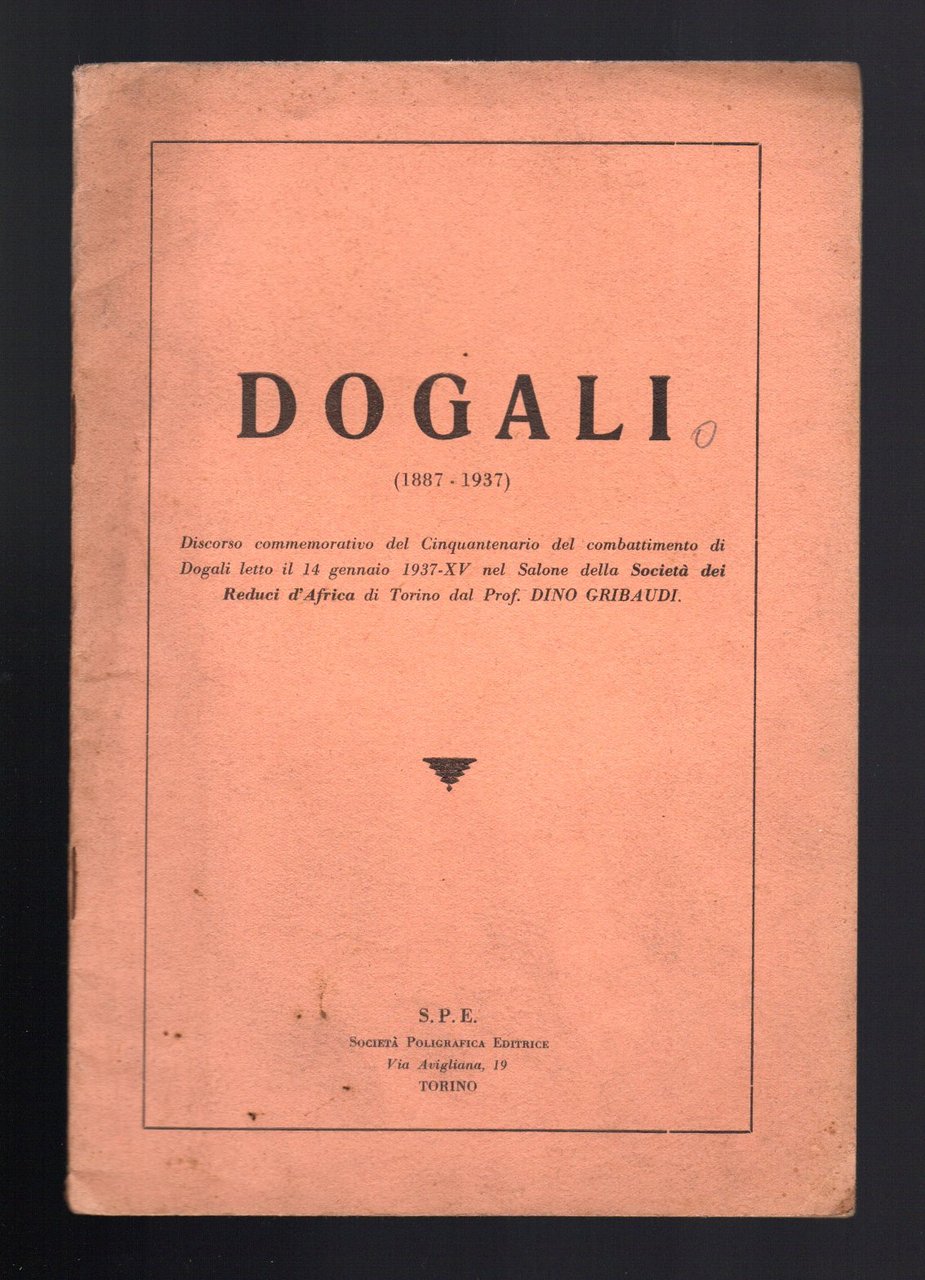 Dogali 1887-1937