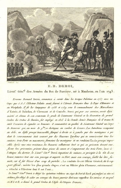 E. B. Deroi Lieutt Gènal des Armèes du Roi de …