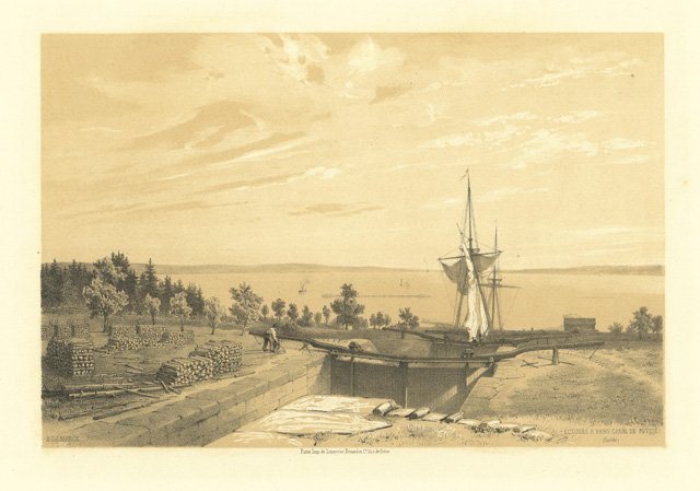 Ecluses a berg canal de Gothie (Suede)