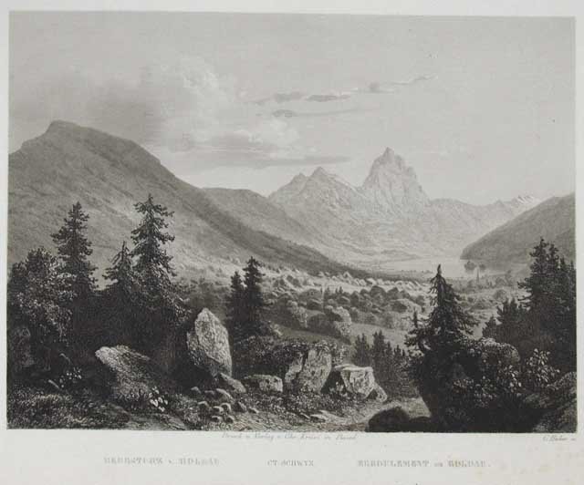 Ecroulement de Goldau - ct. Schwyz
