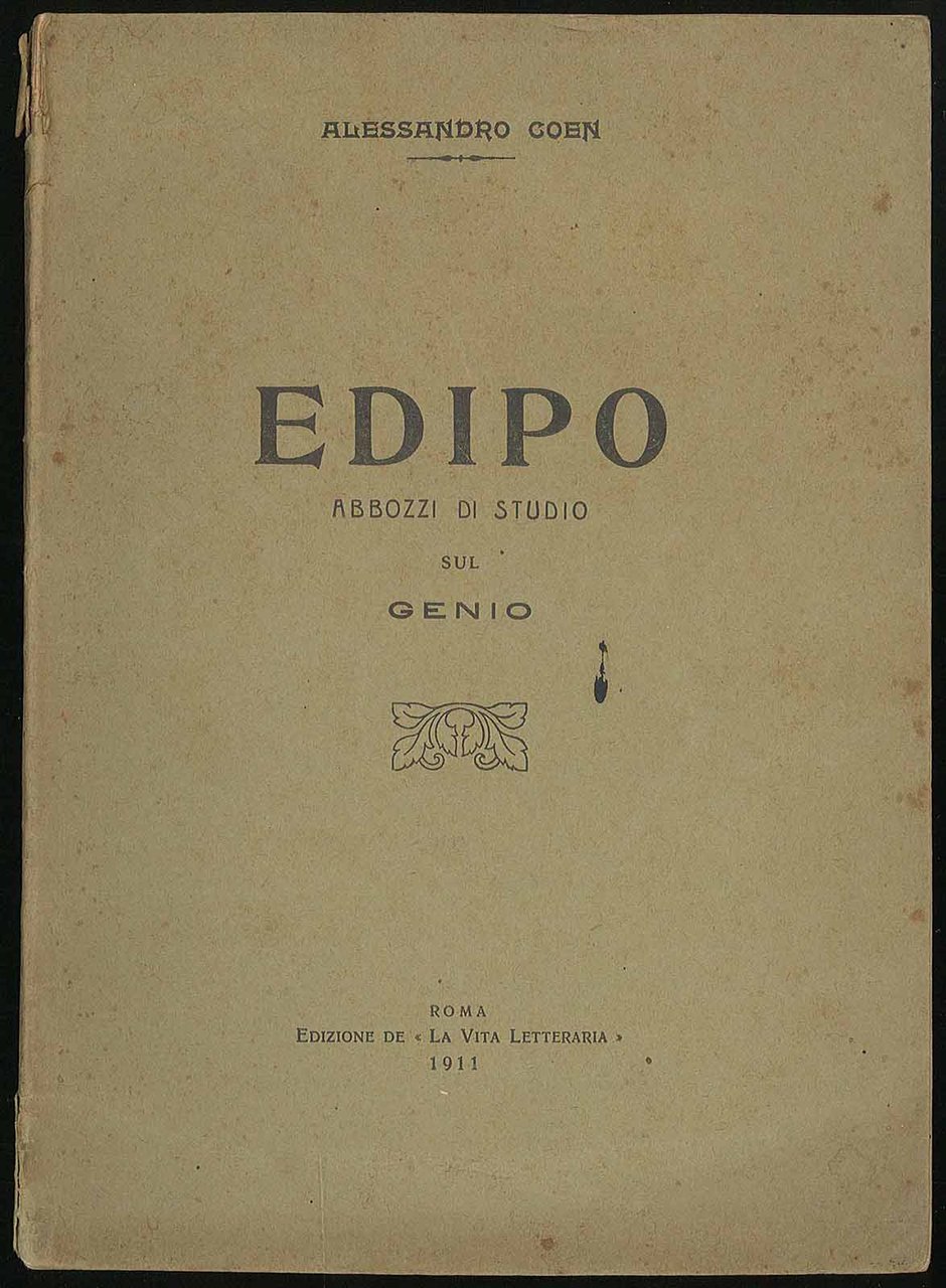 Edipo - Abbozzi di studio sul Genio