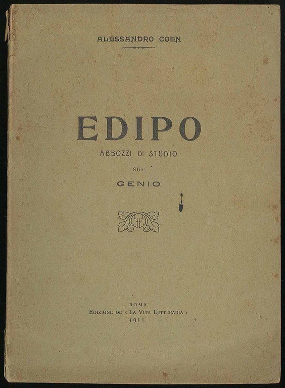 Edipo - Abbozzi di studio sul Genio