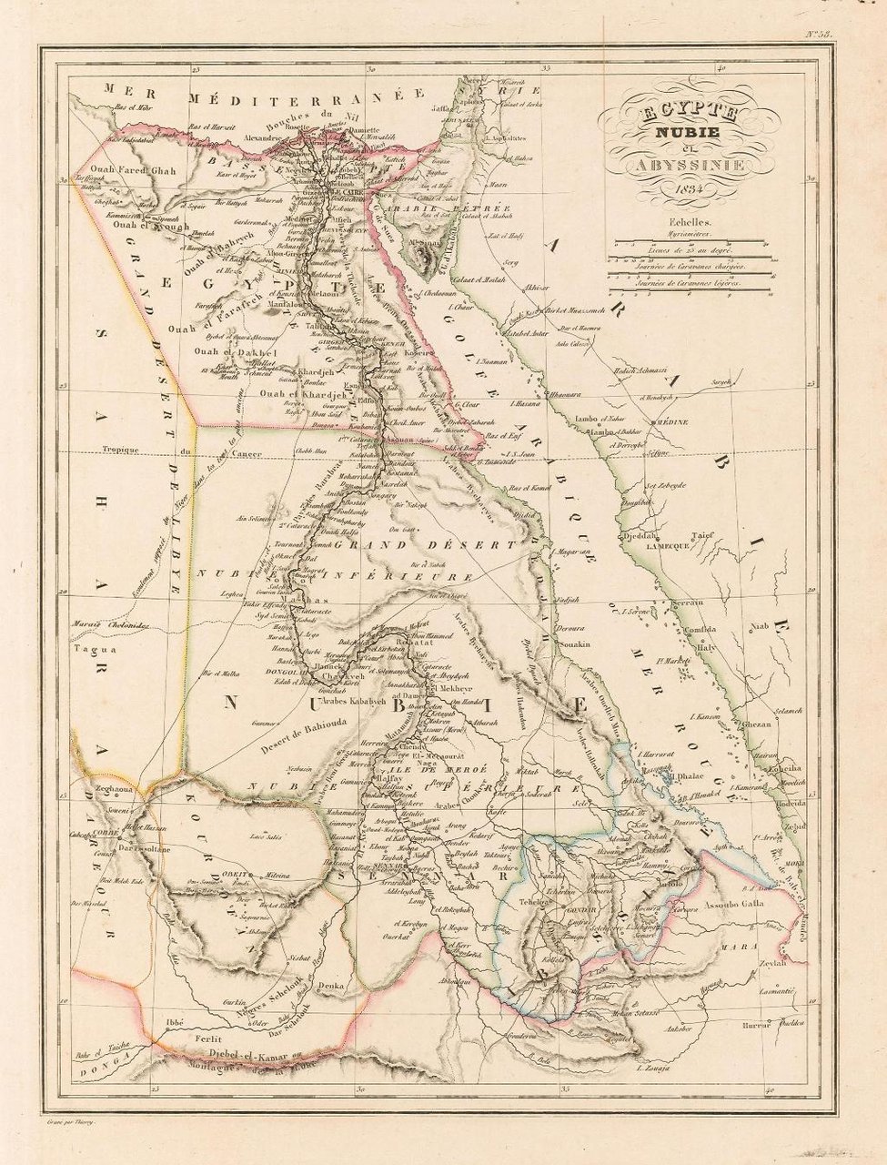 Egypte Nubie et Abissinie 1834