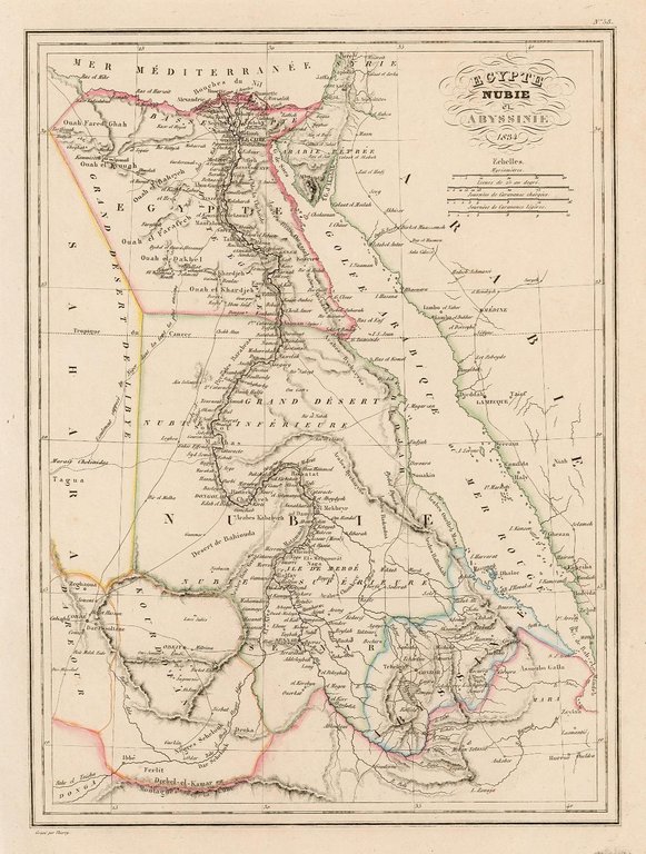 Egypte Nubie et Abissinie 1834
