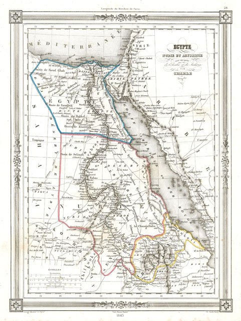 Egypte Nubie et Abyssinie avec une partie de ll'Arabie et …