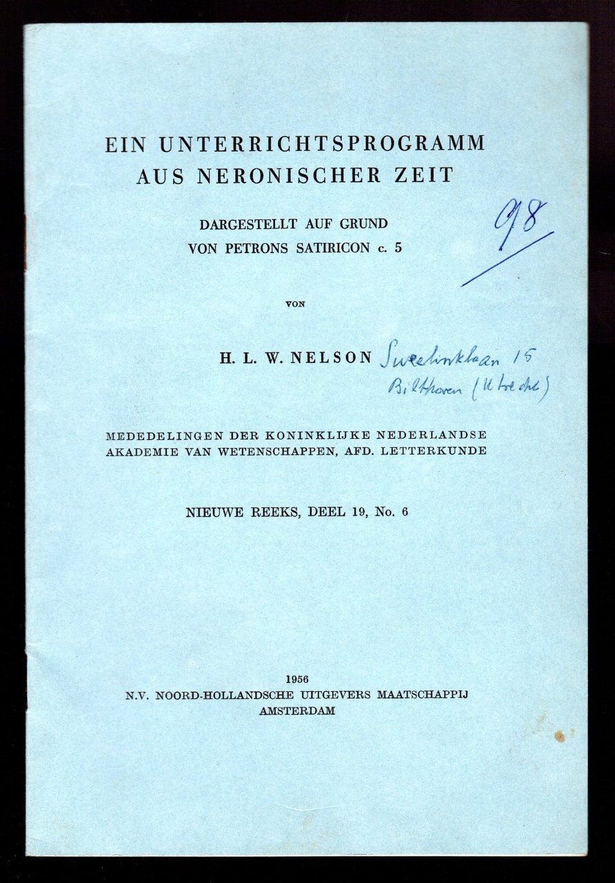 Ein unterrichtsprogramm aus neronischer zeit | Immagine principale