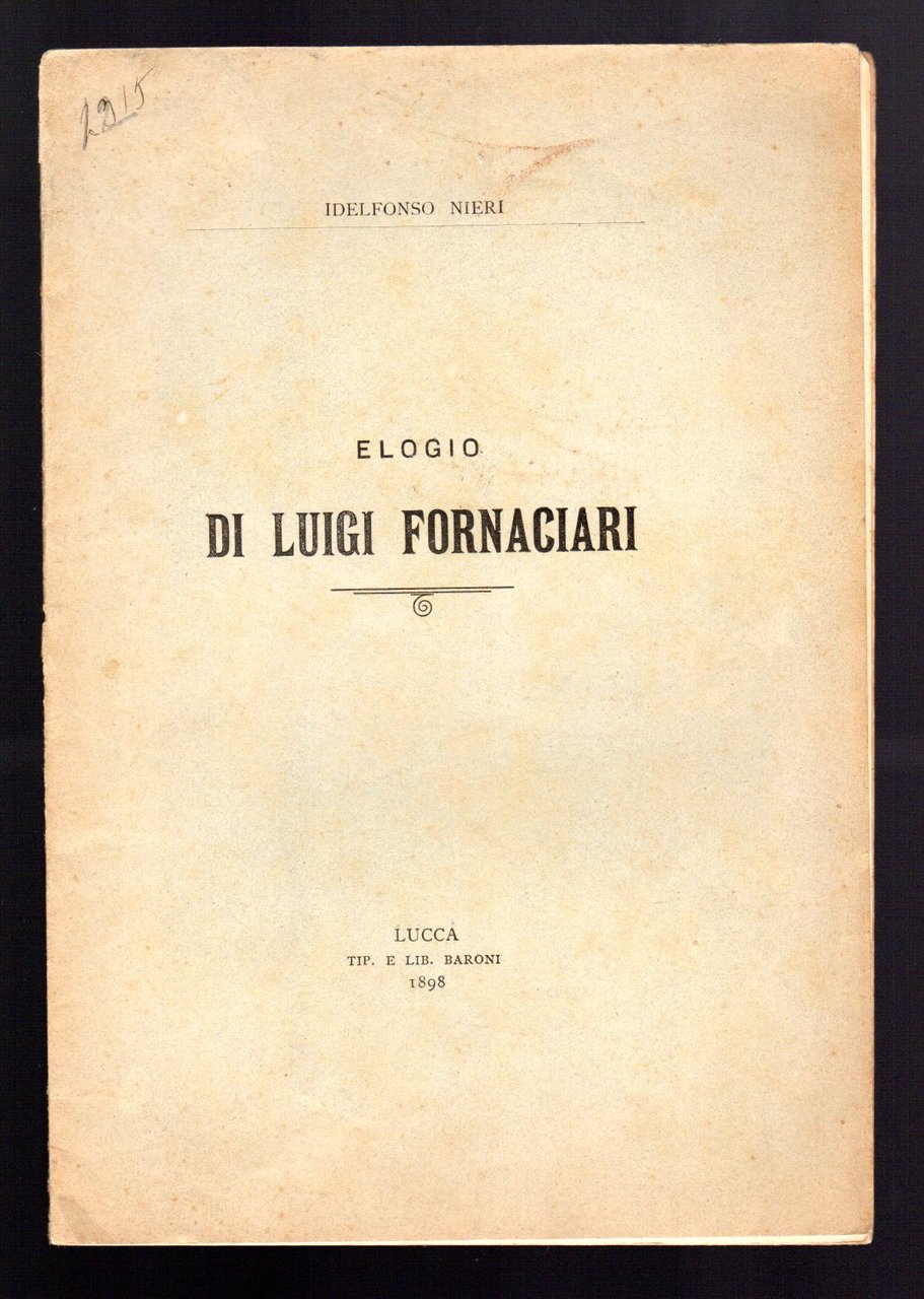 Elogio di Luigi Fornaciari