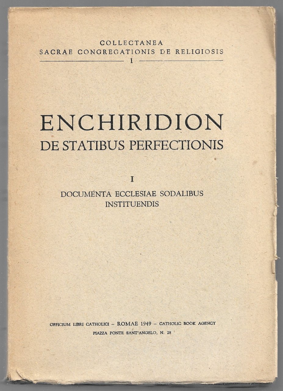 Enchiridion de statibus perfectionis 1