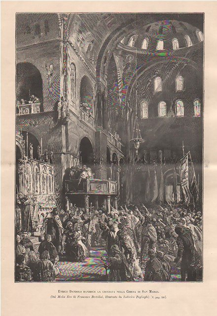 Enrico Dandolo bandisce la crociata nella Chiesa di San Marco | Immagine principale