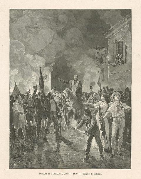 Entrata di Garibaldi a Como - 1859
