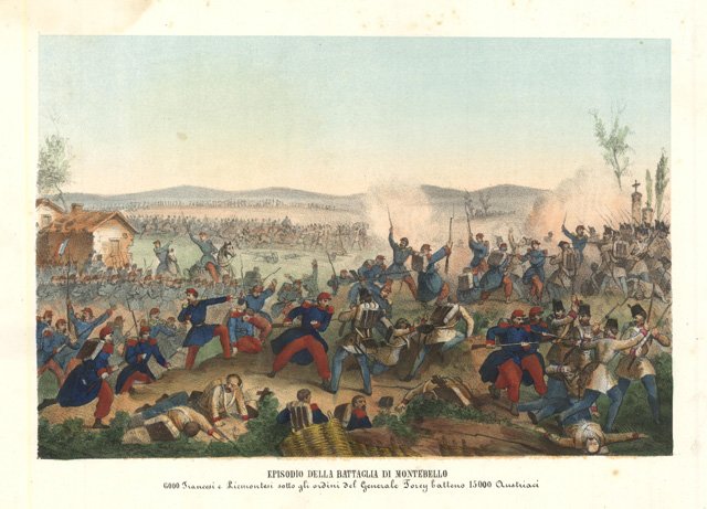 Episodio della Battaglia di Montebello / 6.000 Francesi e Piemontesi …